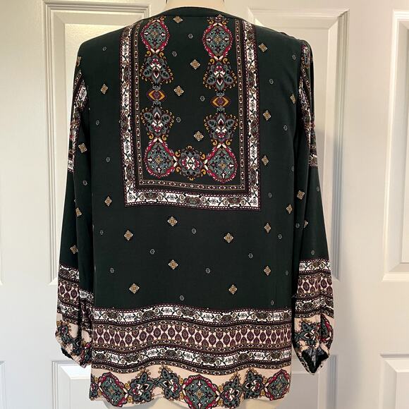 Anthropologie Fig and Flower Boho Peasant Blouse, size MP - Picture 2 of 8